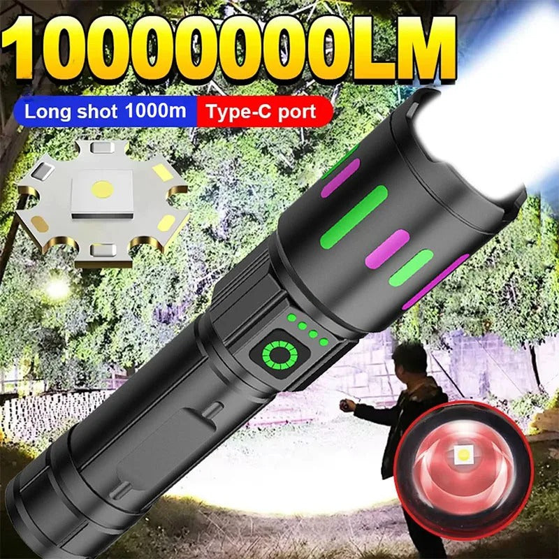 Linterna Led de alta potencia, Camping y Senderismo